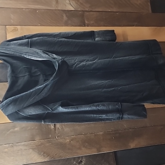 Free People washed Black Sweatshirt-tunic size XS - Picture 4 of 5